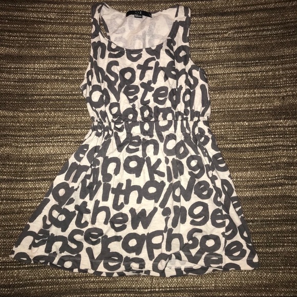 Alphabet Mini Dress // Forever 21 // Medium - Picture 4 of 6